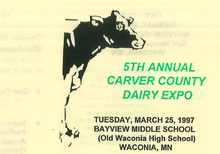 Carver County dairy Expo poster