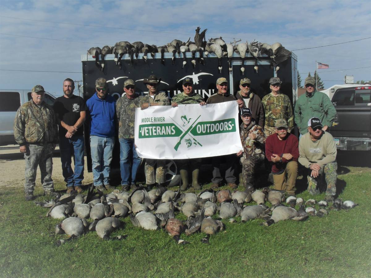 Veterans Outdoors Group photo after bird hunt