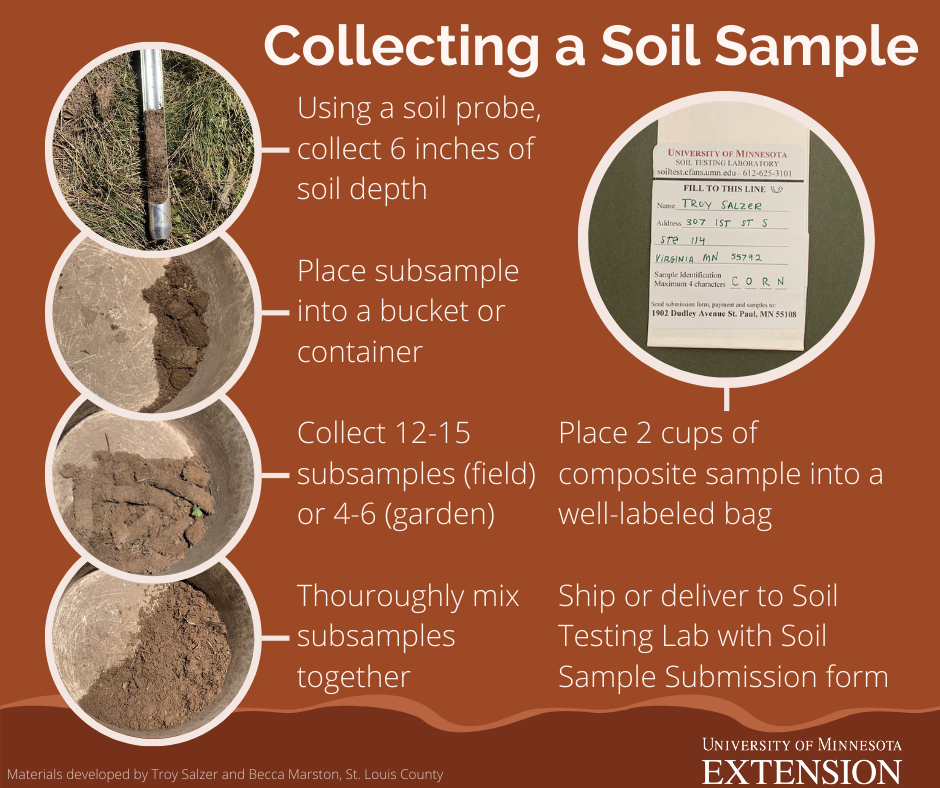 collecting a soil sample