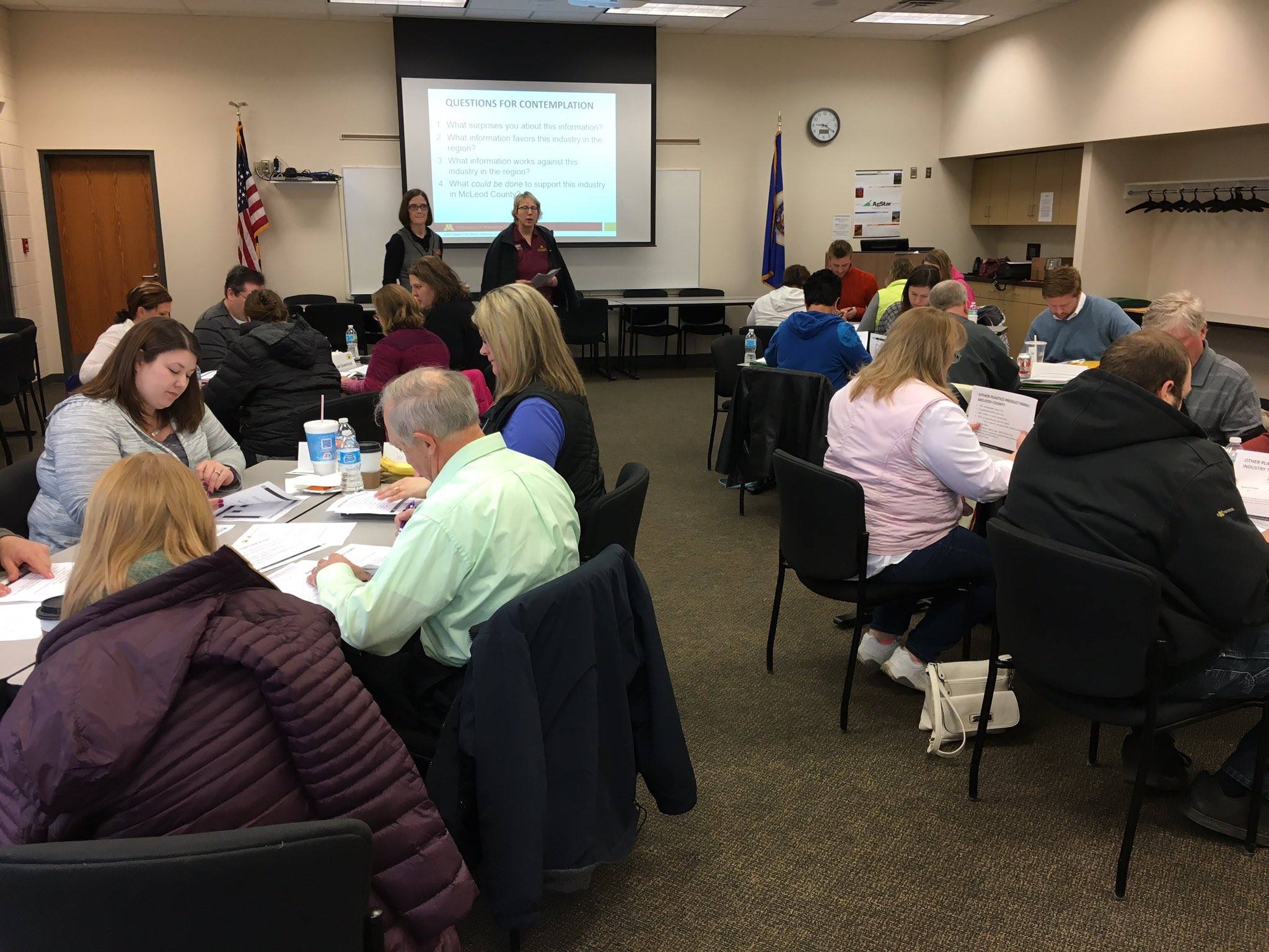 A McLeod County community group learning from Extension educators