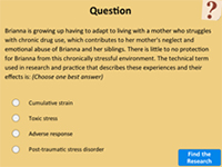 Screen capture of question page