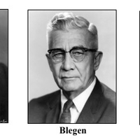 Black and white vintage portraits of Hormel, Blegan, and Halvorson