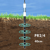 A portable capacitance soil moisture sensor probe.