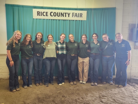 A group photo of the Rice County 4-H Ambassadors.