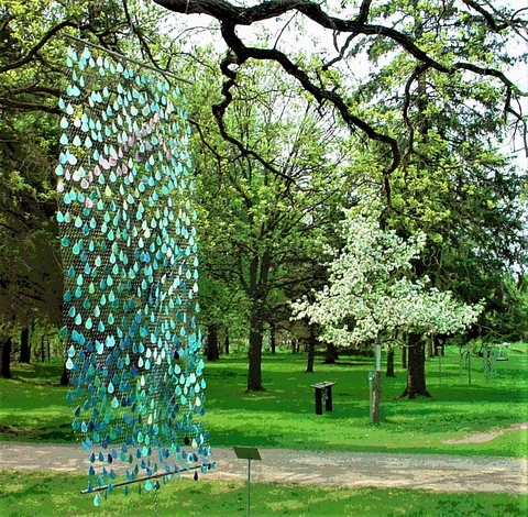 An art installation at Green Island