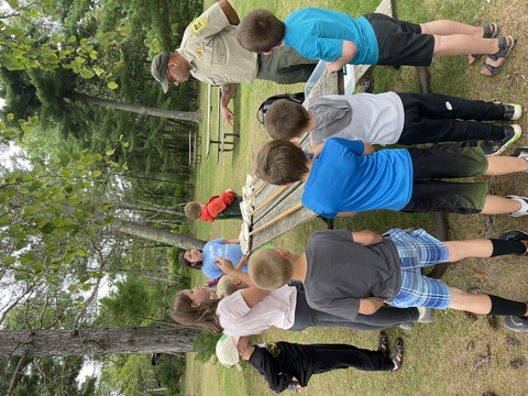 4-H Resource Rangers having a meeting