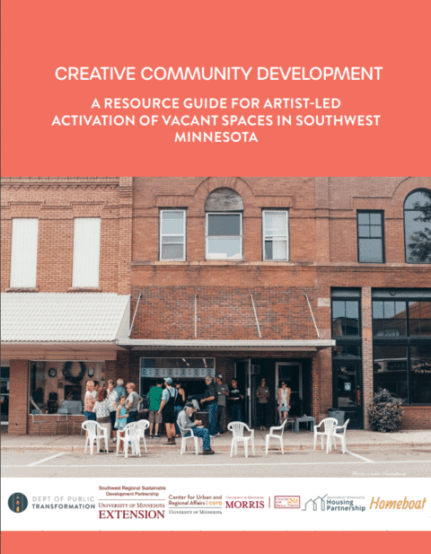 Image of the cover of the Creative Community Development Resource Guide.