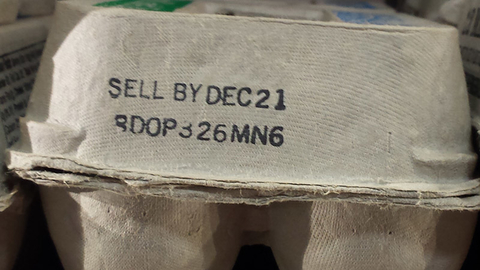 Eggs sell by date