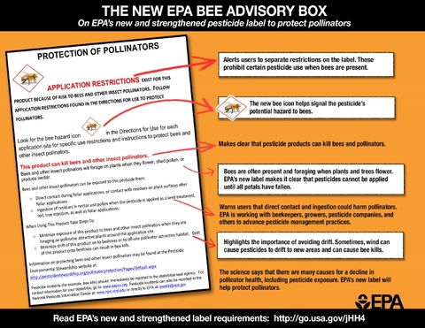 EPA bee advisory text