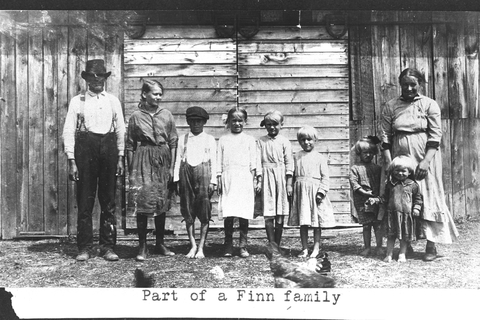Historical farm family portrait
