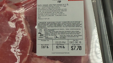 Fresh meat sell by date