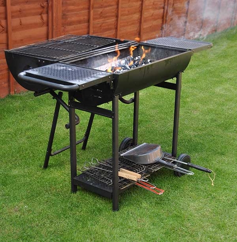 Outdoor barbecue grill.