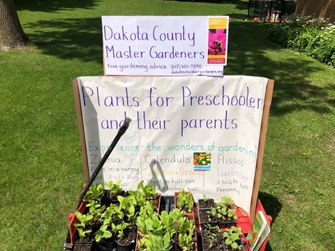 Dakota County Master Gardeners Plants for Preschoolers