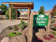 discovery garden sign