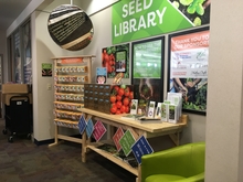 Olmstead County seed library lobby.