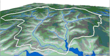 Watershed topography.