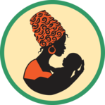 woman holding baby icon