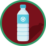 plastic bottle with recycling icon