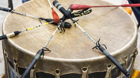 A Native American drum
