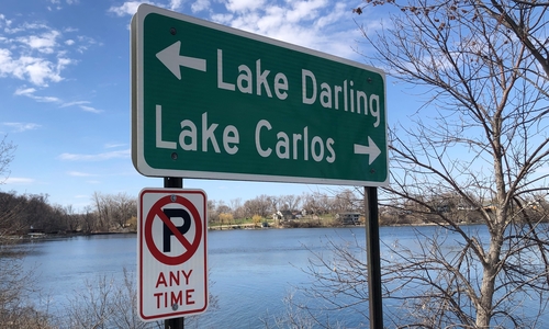 Lake sign Alexandria