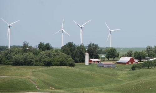 Murray County farm with wind towers