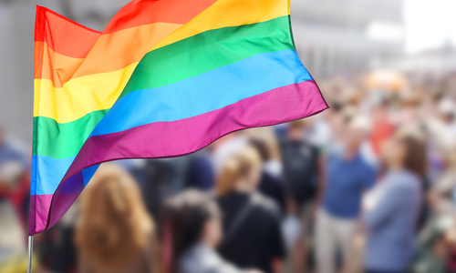Working with youth: lgbtq flag