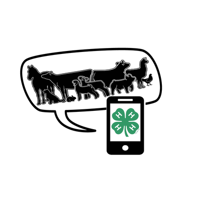 icon with livestock and a cell phone