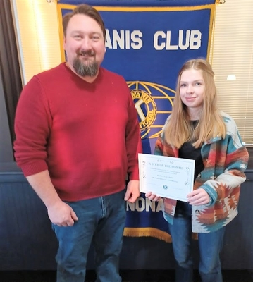 Winona 4-H Youth Representative for the month of February