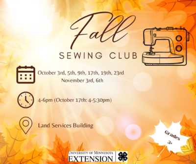 Crow Wing County Fall Sewing Club