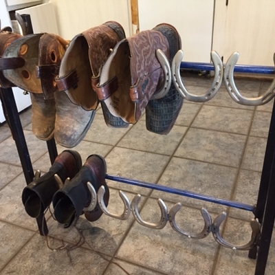 A boot stand.