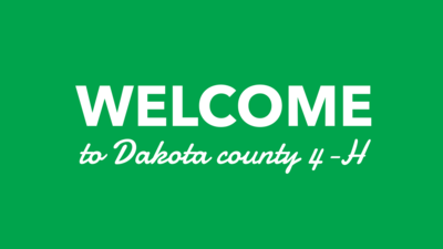 Welcome to Dakota County 4-H image.