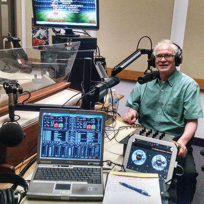 Extension educator in radio studio