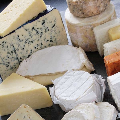 An assortment of cheese