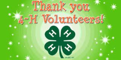 thank you volunteers