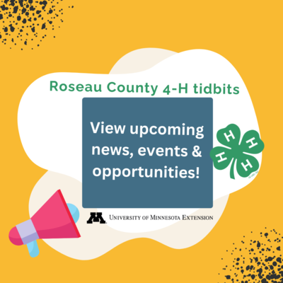Roseau County 4-H tidbit logo