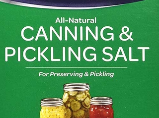 Canning and pickling salt.