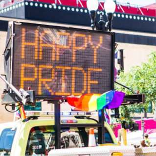 Happy Pride neon sign