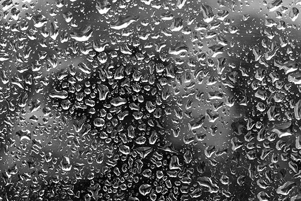 Water drops on window.